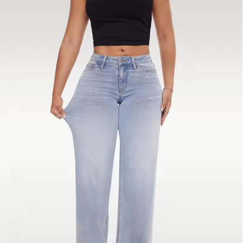 Zenther's Mid-low Rise Baggy Jeans