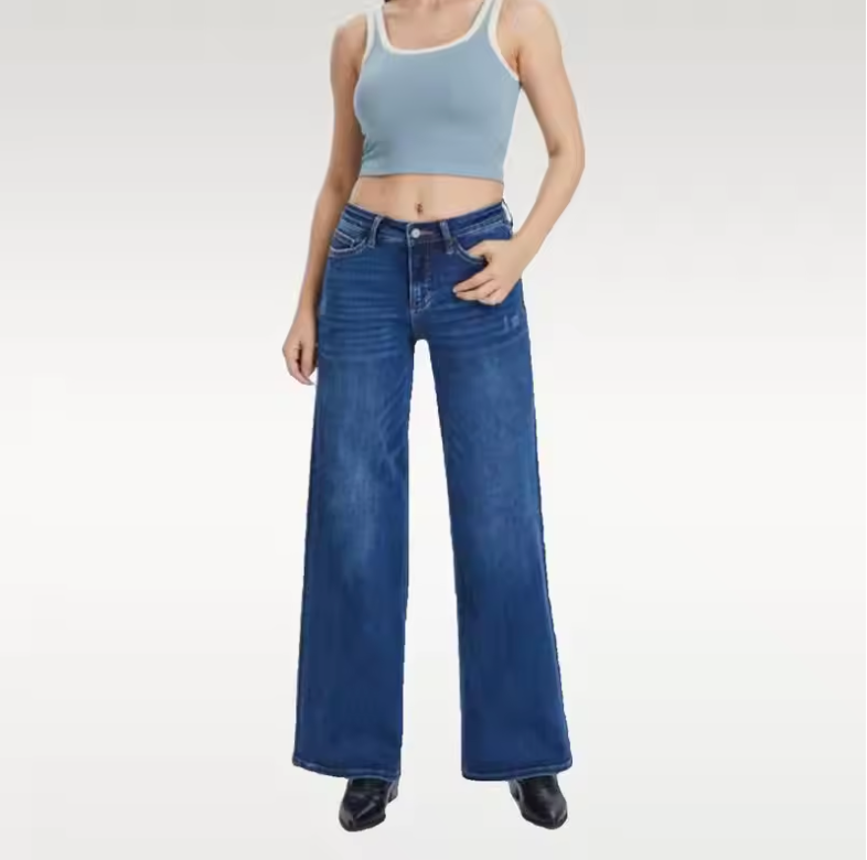 Zenther's Mid-low Rise Baggy Jeans